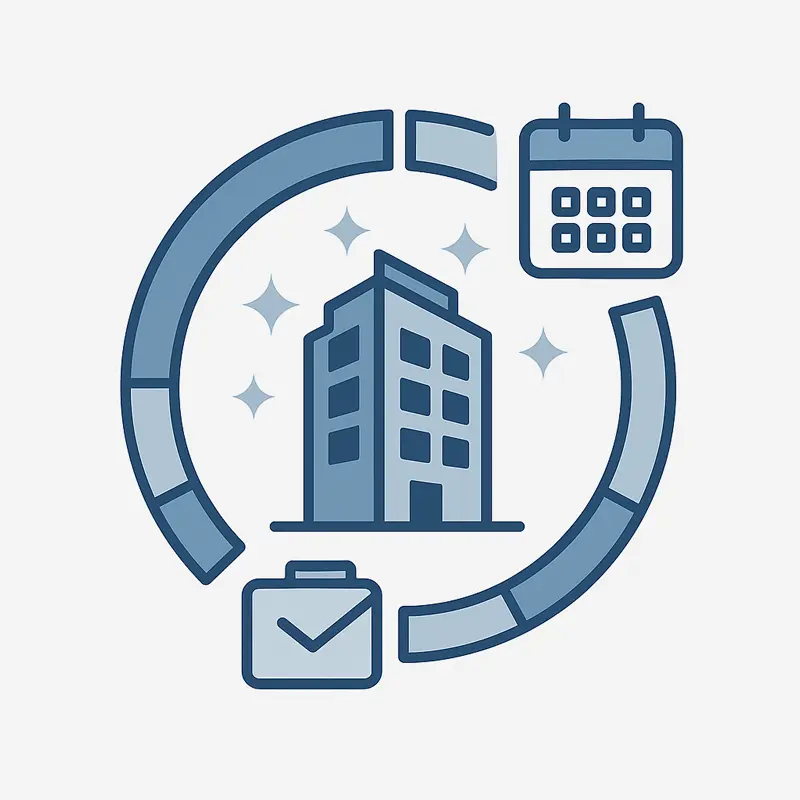 Cobertura total en una semana de limpieza y mantenimiento para edificio de propiedad horizontal en Montevideo